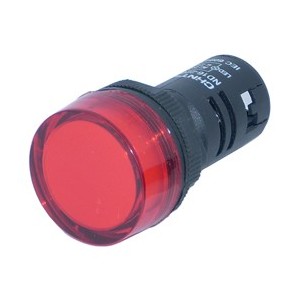 ND16-22BS/4 22mm Round Red LED Pilot Lamp Indicator Light 220-240VAC