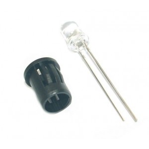 LED Kit 5mm Clear Red Round 11Kmcd 15D Elvey-004