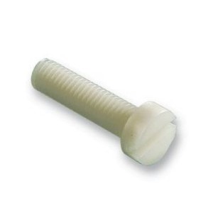 Nylon Cheese-Head Machine Screw M6x25 Slotted
