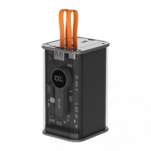 Snug Transparent Powerbank With Cable - 20000mAh