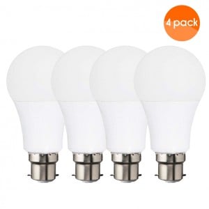 Emergency LED Cool White Light Bulb with Rechargeable Battery Back-up 9W  (Lasts up to 3-4 Hours) B22 (bayonet) -  4 Pack