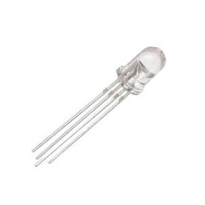 LED 5mm Clear RGB Round Common Cathode 4-Pin