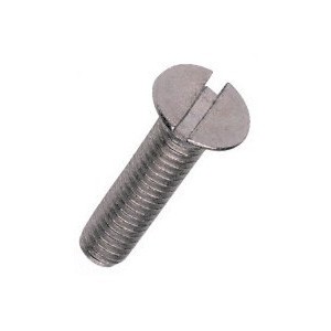 M4x70 Countersunk Metal Machine Screw Plated Flat Slotted Head