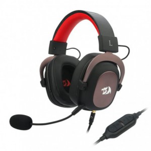 Redragon Zeus 2 USB/Virtual 7.1/2m Cable/3.5mm Detachable Omnidirectional Boom Mic/53mm Driver/Gaming Headset - Black