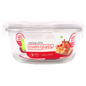 LocknLock Euro Glass Container Round 380ml (6 Pack)