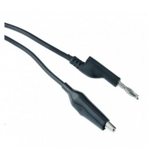 Lead Banana Plug to Crocodile Clip Black L4139-X1