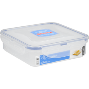 LocknLock Square Container 600ml - Pack of 4