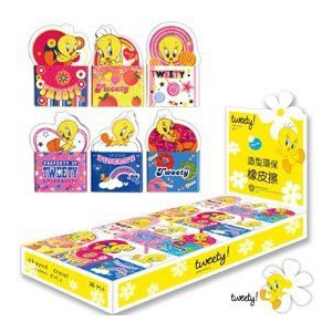 Tweety Shaped Eraser Non Pvc