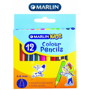 Marlin Kids Colour Pencils Short - Pack of 12