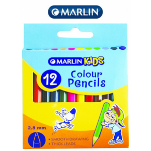 Marlin Kids Colour Pencils Short - Pack of 12