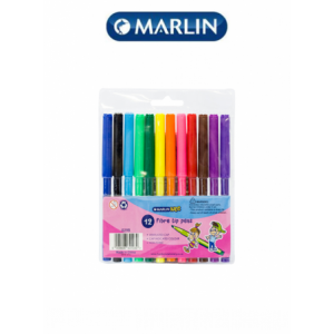 Marlin Kids Fibre Tip Koki Pens (Pack of 12)