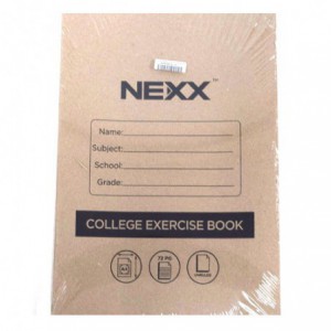 Nexx A4 College Exercise Book Unruled Book 72 page ( Pack of 5 )