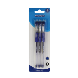 Marlin Gel Glide Gel Ink Pens Colour: Blue ( Pack of 3 )