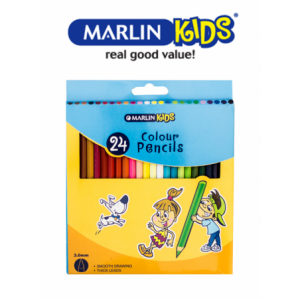 Marlin Kids Colour Pencils Long ( Pack of 24 )