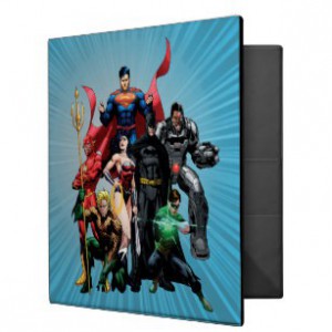 Justice League A4 Ringbinder - 2 Designs