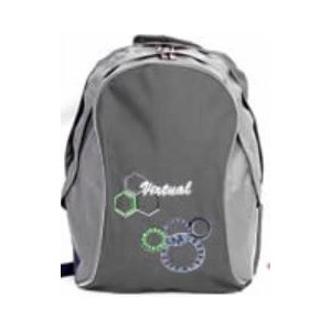 Macaroni Ateneo Universal Backpack- Black and Grey