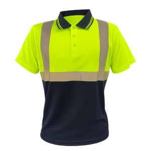 Pioneer Hi-Vis Two-Tone Golfer - Lime/Navy (Size 3XL)