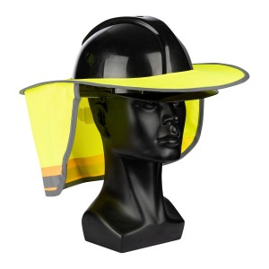 Pioneer Hi-Vis Lime Sun Protector Cape for Hard Hats