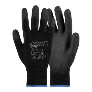 Pioneer Black PU Coated Inspector Glove - Size 10