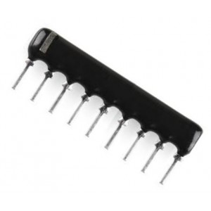 Network Resistor SIL 9-Pin 8-Resistor 220K HRA-A09-220K-J