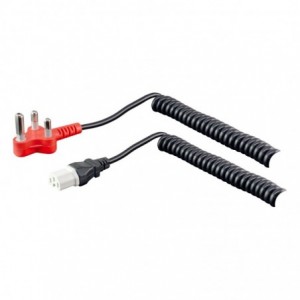 LinkQnet Dedicated IEC C15 Hot-Socket Coiled Power Cable - 0.6 to 1.8m