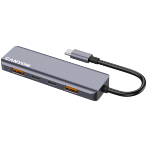 CANYON Hub DS-18 5-in-1 USB-C Grey