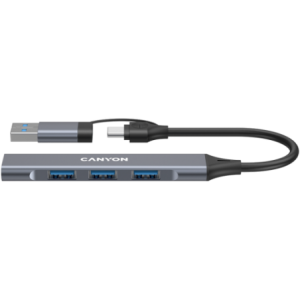 CANYON Hub DS-02 4-in-1 USB-A/C Grey