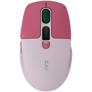 CANYON MW-26 LCD Silent Dual Mode Wireless Mouse - Pink