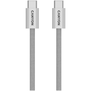 CANYON OnWire 60MG C-C 60W Magnet Braided 1m Light Grey Cable