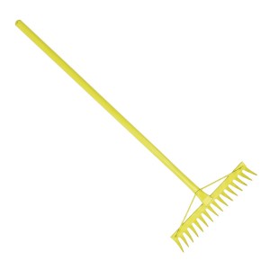 Industro 16-Tooth Heavy-Duty Reinforced Steel Rake