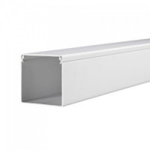 Solid White Trunking - 40W x 40H (3m Length)