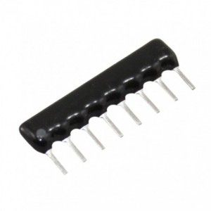 Resistor Network SIL 8-Pin 4-Resistor 1.5k HRA-B08-152-J