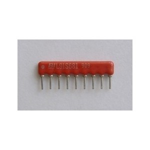 Resistor Network SIL 9-Pin 8-Resistor 680 Ohm L91S681