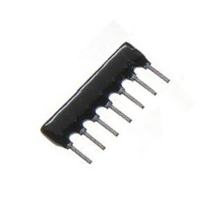 Resistor Network SIL 7-Pin 6-Res 220E HRA-A07-221-J
