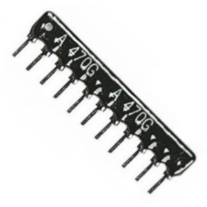 Resistor Network SIL 11-Pin 10-Res 1K HRA-A11-102-J