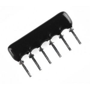 Resistor Network SIL 6-Pin 5-Resistor 470K HRA-A06-474-G