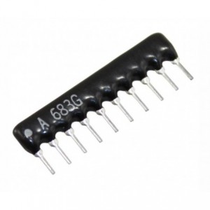 Resistor Network SIL 10-Pin 9-Resistor 100K RAB10104G