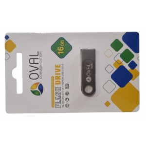 16GB Oval Metal USB Flash Drive