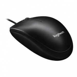 Logitech M100 1.8M USB 1-000 Dpi Optical Mouse - Black