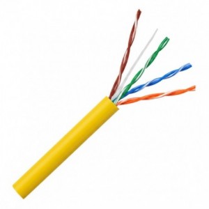 CAT6 UTP 8C Stranded Ethernet Cable Unscreened Yellow - Per Meter UTP6FY