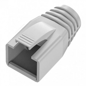 RJ45 Grey Rubber Boot for 8mm Round Cable RJ45BGR8
