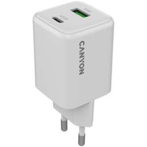 CANYON Charger CU45AC GaN 45W 1xPD 1xQC EU White