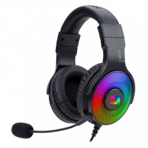 Redragon Pandora USB+3.5mm Aux / Vitrual 7.1 / RGB / In-Line Controller Gaming Headset - Black