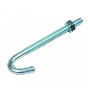 M5 Stainless Steel Hook with 2 Nuts and 2 Washers