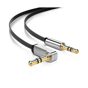 Ugreen 3.5mm M to M 90° Right Angle 5m Audio Cable - Black