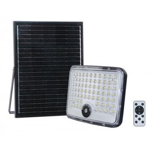 SOLAR 200W 3CCT LED FLOODLIGHT- 20W PV PAN 3.2V/20AH BAT &amp; R