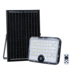 Solar 60W 3CCT LED Floodlight With 12W Pv Panel And 3.2V/10AH Battery