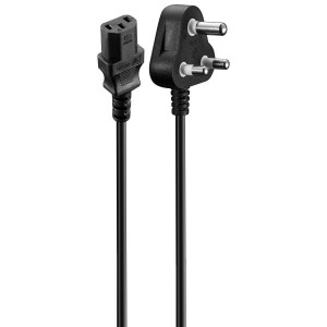 Volkano Presto Series Power Cable 3 Pin IEC to Type-M 1.8m 10A - Black