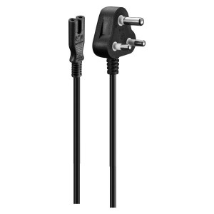 Volkano Presto Series Power Cable 2 pin Figure 8  to Type-M 1.8m 2.5A - Black