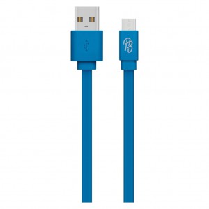 Pro Bass Energize Series Packaged Micro USB Cable- Blue 1.2m